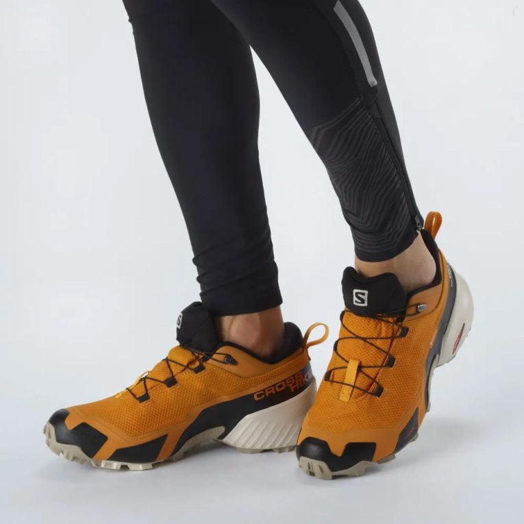 Pánské Trekové Boty Salomon Cross Hike GTX Mango | CZ 56FAQOB